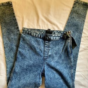 Skinny Acid Washed Jeans